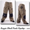 Baggie Skull Pants Ripstop