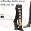 reflective buckle pants