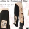 alice in wonderland skirt